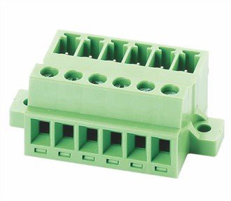 Conector de bloque de terminales de enchufe de paso hembra + macho de 3,81 mm