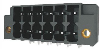 Bloque de terminales de 3,5 mm en ángulo recto de doble nivel y alta temperatura con brida