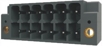 Bloque de terminales vertical de 3,5 mm de doble nivel de alta temperatura con brida