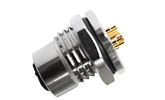 M12 Tipo de soldadura hembra Cierre frontal A-Codificación 3PIN M16*1.5