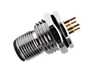 M12 macho frontal fijado A-Codificación 3PIN M16*1.5