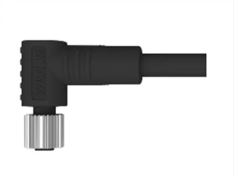 M5 Hembra en ángulo recto Sin blindaje A-Codificación 3PIN PVC 1.0M Cable