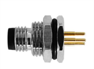 M8 Panel macho Cierre frontal A-Codificación 8PIN M11*1.0