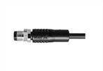 M8 Macho Recto UnShield A-Codificación 4PIN PUR 1.0M M8X1.0