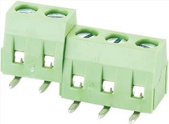 Conector de terminal de ángulo recto con tornillo PCB de 5,0 mm