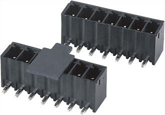 Conector macho en ángulo recto de paso de . 3.5mm de alta temperatura